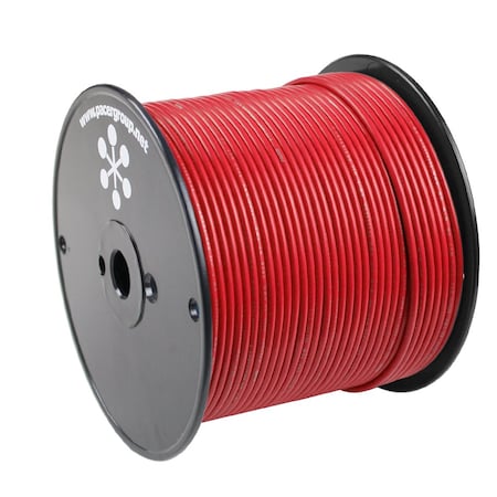 Pacer Group Primary Wire, Marine, 14 AWG, 1C C, Red, PVC, Stranded, 600V, 500 ft. WUL14RD-500